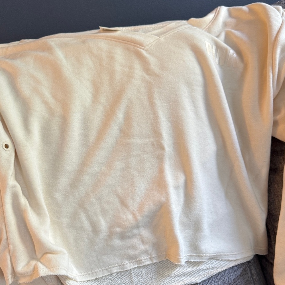 PINK Victoria's Secret Off-White Sweatshirt